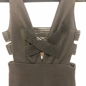 NWT Topshop black dress with cutouts